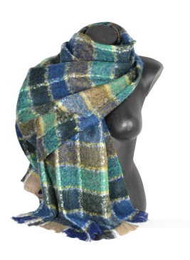 Châle mohair Make up vert