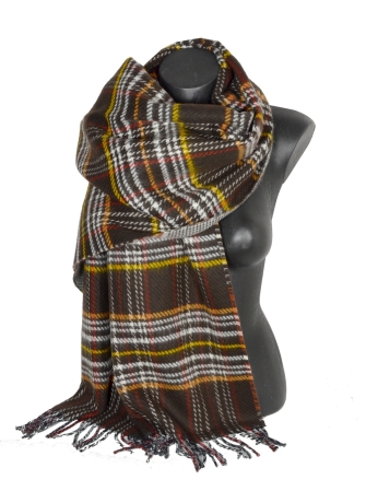 Châle écossais Papyrus orange