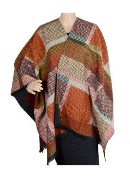 Poncho Agnella orange