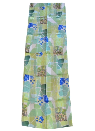 Foulard en soie Roses de Gaudi