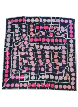 Carré en soie Pois de Gaudi