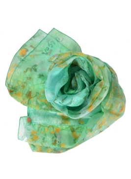 Foulard en soie Danseuse en Vert de Degas