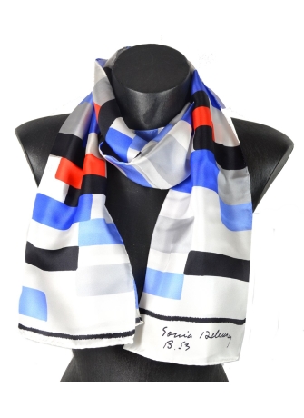 Foulard en soie Rectangles de Delaunay