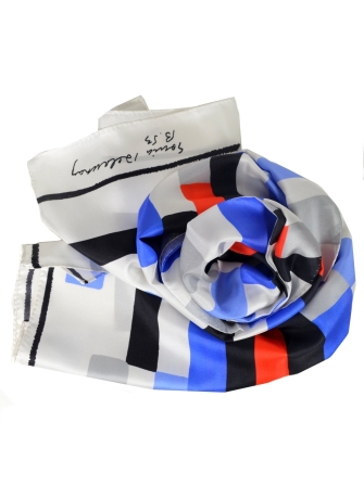 Foulard en soie Rectangles de Delaunay