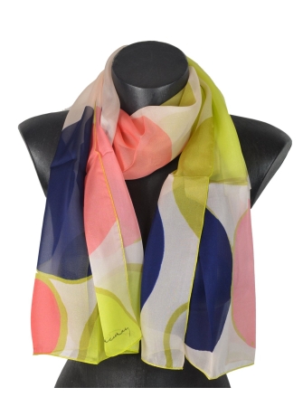 Foulard en soie Ronds de Delaunay