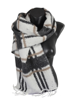 Châle mohair Karité noir