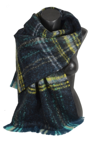 Châle mohair Maestro bleu
