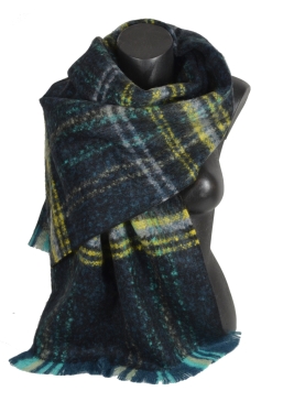 Châle mohair Maestro bleu
