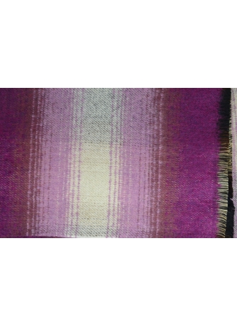 Châle acrylique mohair Onde rose