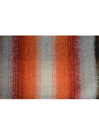 Châle acrylique mohair Onde orange