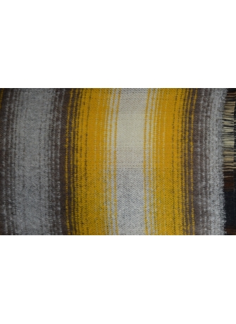 Châle acrylique mohair Onde jaune