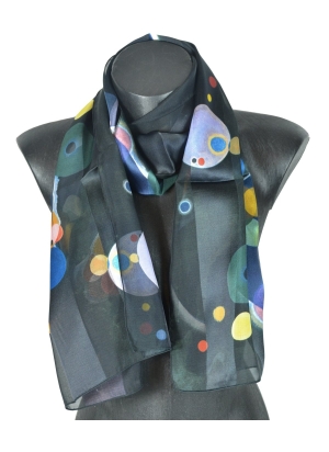 Foulard en soie Several Circles de Kandinsky