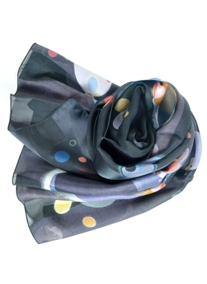 Foulard en soie Several Circles de Kandinsky