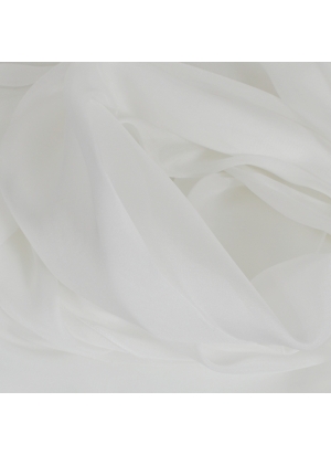 Foulard 65x180 en soie blanc