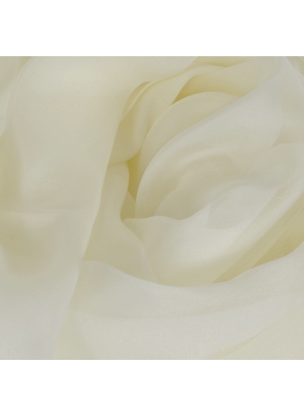 Foulard 65x180 en soie écru