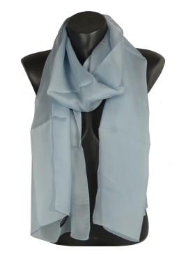 Foulard 65x180 en soie gris