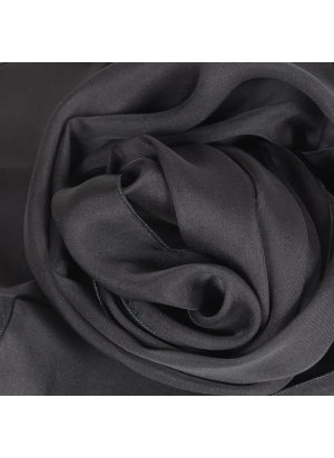 Foulard 65x180 en soie noir