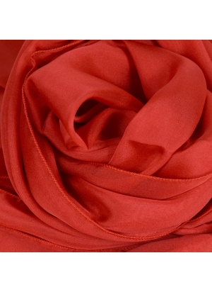Foulard 65x180 en soie rouge