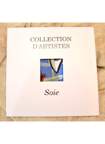 Foulard en soie Poissons de Leleu