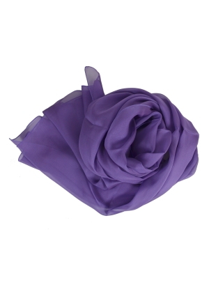 Foulard 65x180 en soie violet