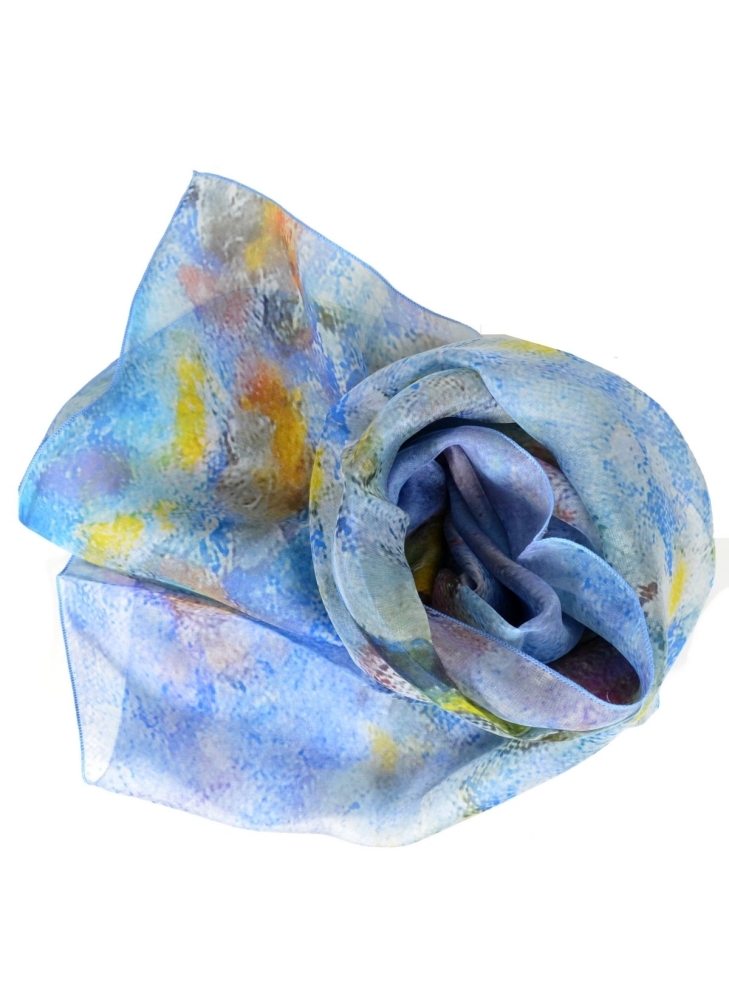 Foulard en soie Jardin de Bonnard