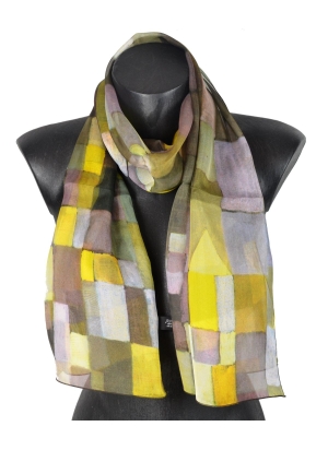 Foulard en soie Architektur de Klee