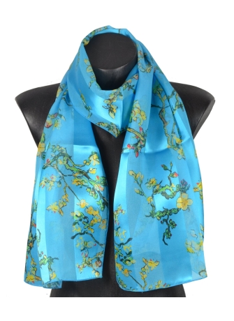 Foulard en soie Amandiers de Van Gogh