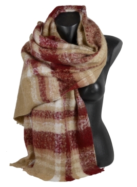 Châle mohair Mambo rouge