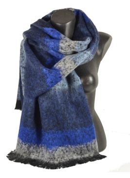Châle mohair Matelot bleu