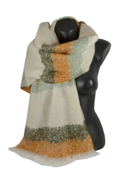 Châle mohair Matelot orange