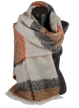 Châle mohair Matelot marron