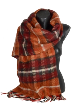 Châle écossais Eloise orange