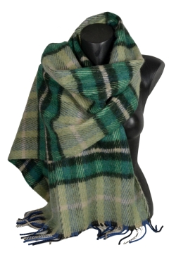 Châle écossais Eloise vert
