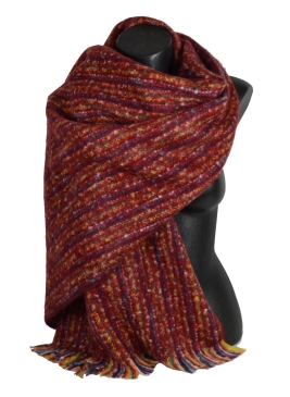 Châle mohair Matcha rouge