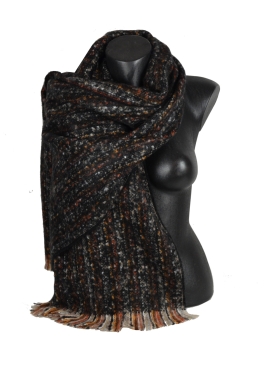 Châle mohair Matcha noir