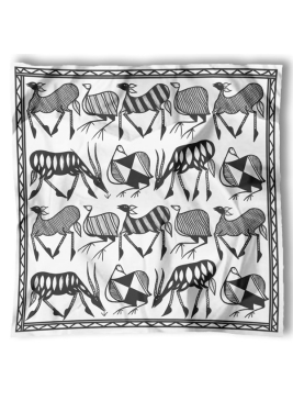 Carré en soie Korhogo