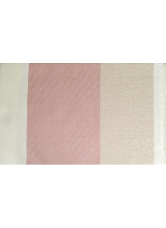 Châle Azurite rose et beige