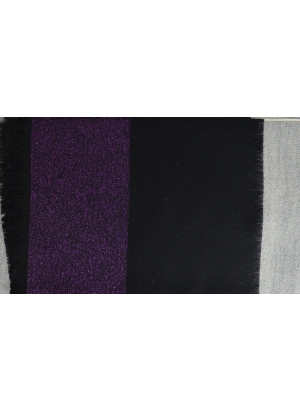 Châle Azurite noir et violet