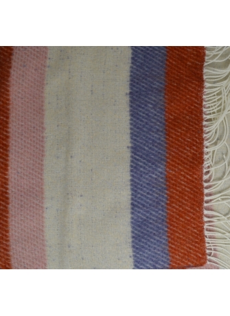 Châle Kadi light mauve et orange