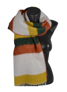 Châle Kadi light vert et orange