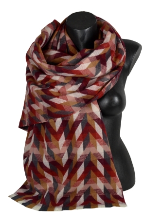 Châle Epique bordeaux