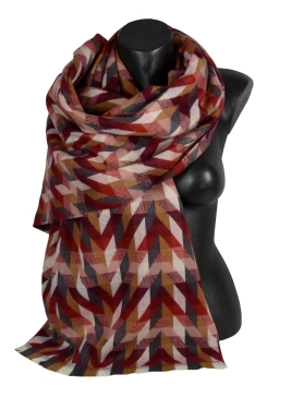 Châle Epique bordeaux