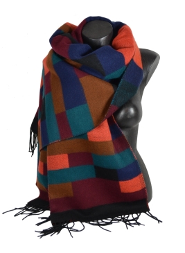 Châle Andalou bordeaux