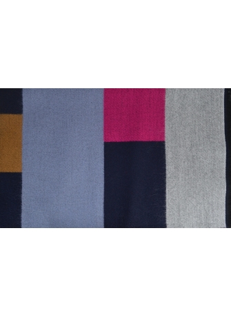 Châle Alesia bleu rose