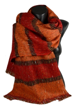Châle mohair Happy orange