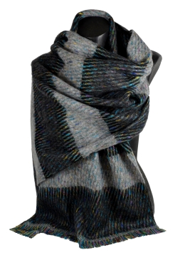 Châle mohair Happy noir