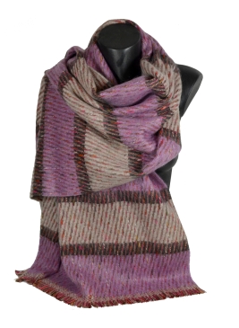 Châle mohair Happy rose