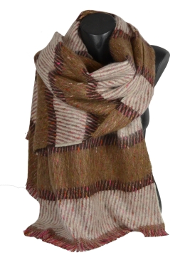 Châle mohair Happy marron