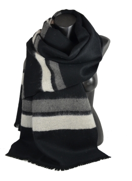 Châle laine Amaretto noir