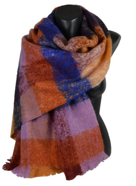 Châle mohair Muesli mauve